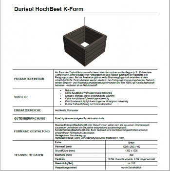K-Form Hochbeet