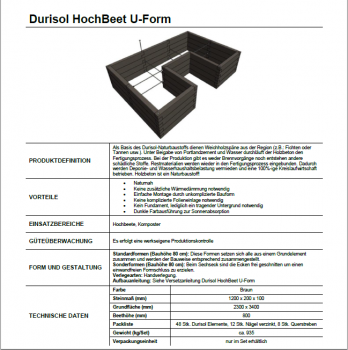 U-Form Hochbeet